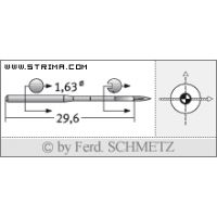Strojové ihly pre priemyselné šijacie stroje Schmetz 88X1 SES 70