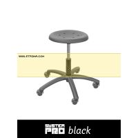 Priemyselná stolička SYSTEM PRO BLACK 1A+2A+4A+5B