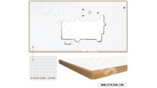 Doska stola šijacieho stroja 30809