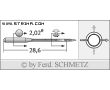 Strojové ihly pre priemyselné overlocky Schmetz B-27 SKL 100