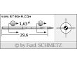 Strojové ihly pre priemyselné šijacie stroje Schmetz 88X1 SES 100