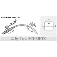 Strojové ihly pre priemyselné šijacie stroje Schmetz 4117 70