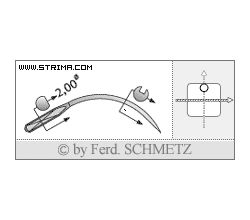 Strojové ihly pre priemyselné šijacie stroje Schmetz 4117 70
