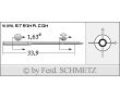 Strojové ihly pre priemyselné šijacie stroje Schmetz 3201140