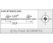 Strojové ihly pre priemyselné šijacie stroje Schmetz 34 SES 65