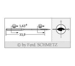 Strojové ihly pre priemyselné šijacie stroje Schmetz 34 PCR 80