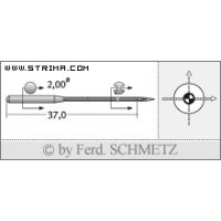 Strojové ihly pre priemyselné šijacie stroje Schmetz 149X7 SES 140