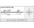 Strojové ihly pre priemyselné šijacie stroje Schmetz 149X7 SPI 90