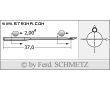 Strojové ihly pre priemyselné šijacie stroje Schmetz 660 70