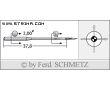Strojové ihly pre priemyselné šijacie stroje Schmetz B-67 SES 90