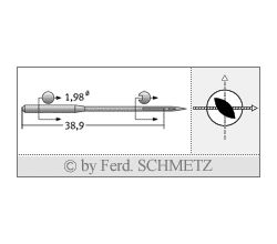 Strojové ihly pre priemyselné šijacie stroje Schmetz 332 LL 120