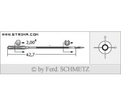 Strojové ihly pre priemyselné šijacie stroje Schmetz 780 C 160