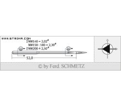 Strojové ihly pre priemyselné šijacie stroje Schmetz 328 D 230