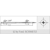 Strojové ihly pre priemyselné šijacie stroje Schmetz SY 8145 SES 110