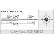 Strojové ihly pre priemyselné šijacie stroje Schmetz SY 1906-07 100