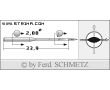 Strojové ihly pre priemyselné šijacie stroje Schmetz 134 P 125