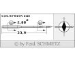 Strojové ihly pre priemyselné šijacie stroje Schmetz 134 DI 100