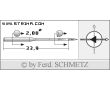 Strojové ihly pre priemyselné šijacie stroje Schmetz 135X5 SD1 SERV 7 120