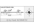 Strojové ihly pre priemyselné šijacie stroje Schmetz 134 CL SUK SERV 1 140