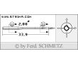 Strojové ihly pre priemyselné šijacie stroje Schmetz 134 CL 130
