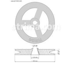 CLUTCH MOTOR PULLEY 095MM