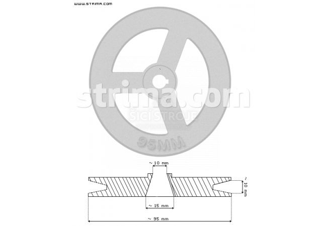 CLUTCH MOTOR PULLEY 095MM