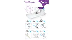Šijací stroj TEXI BALLERINA veľkosti XL + prídavný stolček - rozbalené