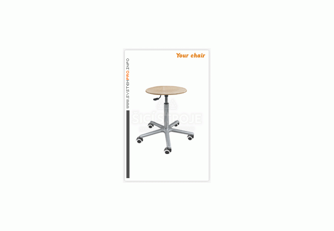 Priemyselná stolička SYSTEM PRO LAB 1A+2A+4A+5C