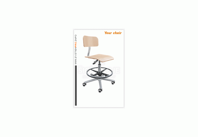 Priemyselná stolička SYSTEM PRO LAB 1B+2A+3A+4A+5C