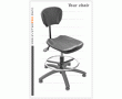 Priemyselná stolička SYSTEM PRO BLACK 1B+2A+3A+4A+5A