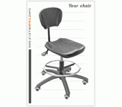 Priemyselná stolička SYSTEM PRE BLACK 1B+2A+3A+4A+5C
