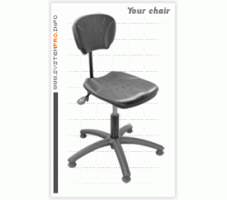 Priemyselná stolička SYSTEM PRE BLACK 1B+2A+4A+5A